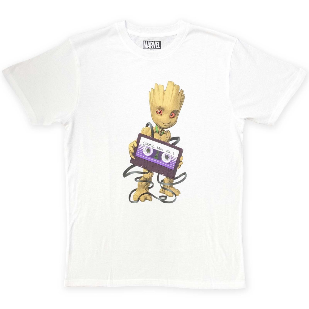 Marvel Guardians Of The Galaxy - Cosmic Tape Tshirt Homme - Blanc